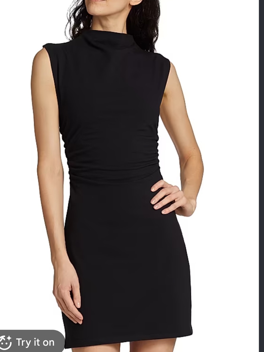 Reformation Alden Black Knit Mini Dress